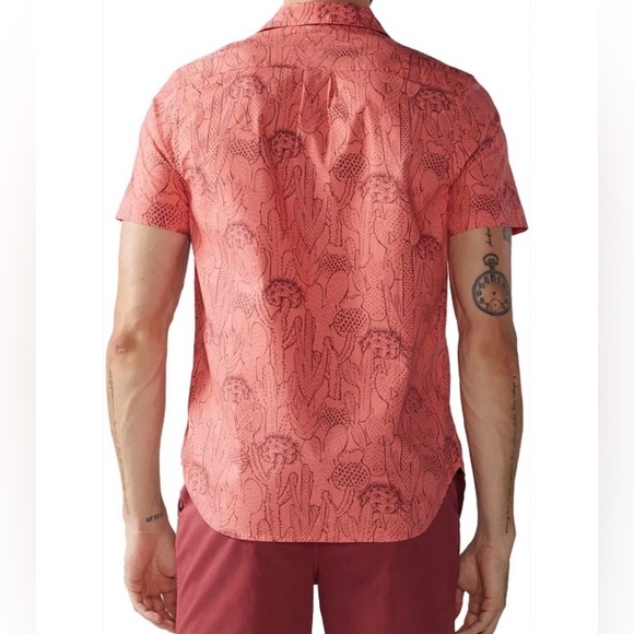 Chubbies Men’s Friday Shirt The Peach Crush Button Down Size XXL in Peach NWOT - Picture 2 of 3